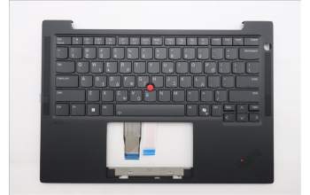 Lenovo 5M11Q53799 C-Cover with keyboard, Greek, Black, Backlight, US