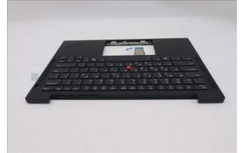 Lenovo 5M11Q53799 C-Cover with keyboard, Greek, Black, Backlight, US