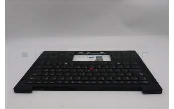 Lenovo 5M11Q53816 C-Cover with keyboard, Hungarian, Black, Backlight, UK