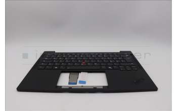 Lenovo 5M11Q53833 C-Cover with keyboard, Italian, Black, Backlight, UK