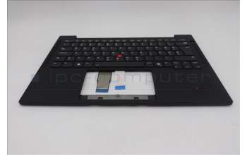 Lenovo 5M11Q53899 C-Cover with keyboard, Slovenian, Black, Backlight, UK