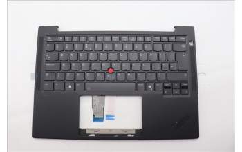 Lenovo 5M11Q53965 C-Cover with keyboard, UK English, Black, Backlight, UK