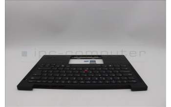 Lenovo 5M11Q53965 C-Cover with keyboard, UK English, Black, Backlight, UK