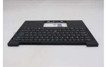 Lenovo 5M11Q54065 C-Cover with keyboard, Estonian, Black, Backlight, WWAN, UK