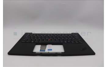 Lenovo 5M11Q54123 C-Cover with keyboard, Hungarian, Black, Backlight, WWAN, UK