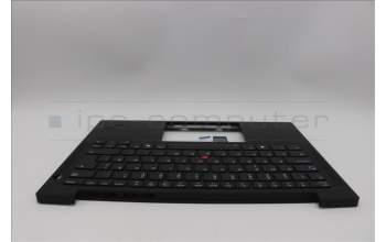 Lenovo 5M11Q54172 C-Cover with keyboard, Norwegian, Black, Backlight, WWAN, UK