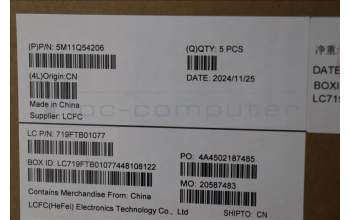 Lenovo 5M11Q54206 MECH_ASM KBD Ccvr SLV BK BL SRX WW UK BK