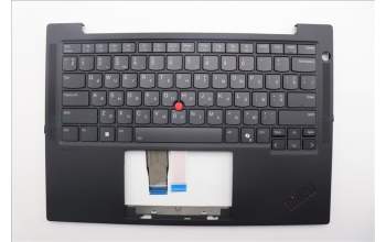 Lenovo 5M11Q54281 C-Cover with keyboard, Ukraine, Black, Backlight, WWAN, US