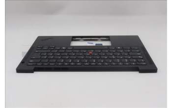 Lenovo 5M11Q54484 C-Cover with keyboard, Belgian, Black, Backlight, UK