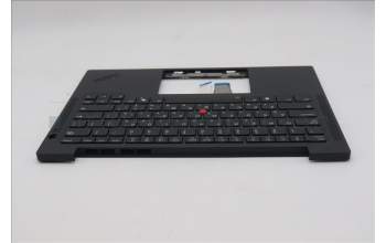 Lenovo 5M11Q54592 C-Cover with keyboard, Hebrew, Black, Backlight, US