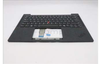 Lenovo 5M11Q54601 C-Cover with keyboard, Hungarian, Black, Backlight, UK