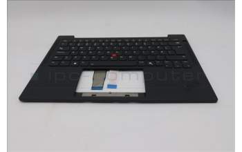 Lenovo 5M11Q54650 C-Cover with keyboard, Norwegian, Black, Backlight, UK