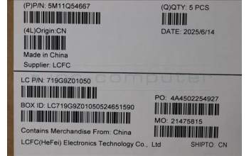 Lenovo 5M11Q54667 C-Cover with keyboard, Portuguese, Black, Backlight, UK