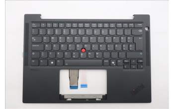 Lenovo 5M11Q54684 C-Cover with keyboard, Slovenian, Black, Backlight, UK