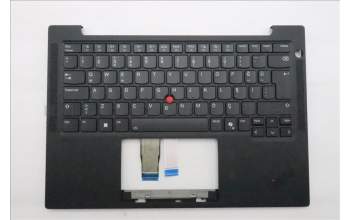 Lenovo 5M11Q54734 C-Cover with keyboard, Turkish, Black, Backlight, UK