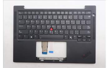 Lenovo 5M11Q54784 C-Cover with keyboard, Arabic, Black, Backlight, US