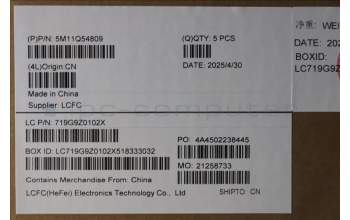 Lenovo 5M11Q54809 C-Cover with keyboard, Bulgarian, Black, Backlight, UK