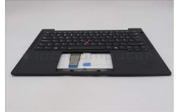 Lenovo 5M11Q54835 C-Cover with keyboard, Danish, Black, Backlight, UK