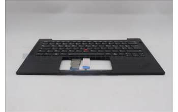 Lenovo 5M11Q54868 C-Cover with keyboard, French, Black, Backlight, US