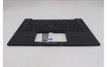 Lenovo 5M11Q54926 C-Cover with keyboard, Italian, Black, Backlight, UK