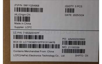 Lenovo 5M11Q54968 C-Cover with keyboard, Nordic, Black, Backlight, UK