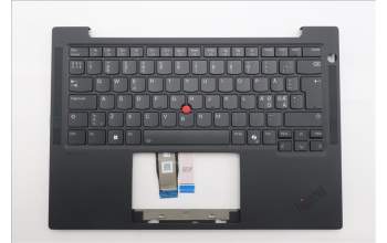 Lenovo 5M11Q54970 C-Cover with keyboard, Nordic, Black, Backlight, UK