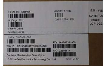 Lenovo 5M11Q55025 MECH_ASM BL KB BK WW SWS CHY