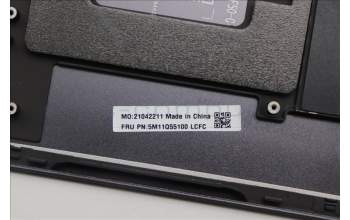 Lenovo 5M11Q55100 C-Cover with keyboard, Belgian, FingerPrint Reader, UK