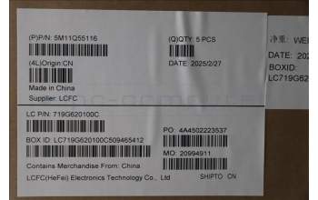 Lenovo 5M11Q55116 MECH_ASM FRU ASM Ccover CZE/SLK FP LTN