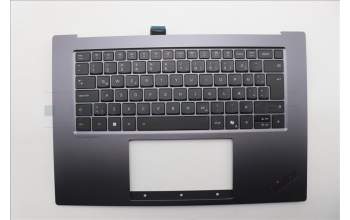 Lenovo 5M11Q55141 C-Cover with keyboard, Icelandic, FingerPrint Reader, UK