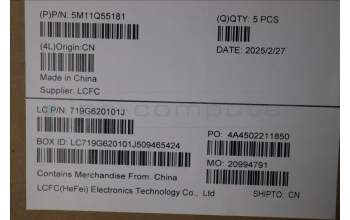 Lenovo 5M11Q55181 MECH_ASM FRU ASM Ccover UKE FP LTN