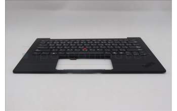 Lenovo 5M11Q55965 C-Cover with keyboard, Arabic, Deep Black, FingerPrint Reader, WLAN, US