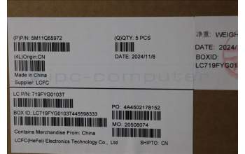 Lenovo 5M11Q55972 MECH_ASM GRP_KBD_BZL_ENG_WL_DB_LTN