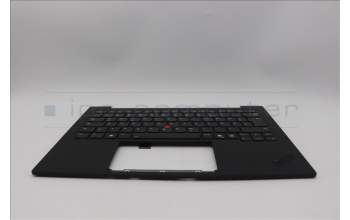 Lenovo 5M11Q55977 C-Cover with keyboard, German, Deep Black, FingerPrint Reader, WLAN, UK