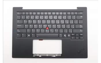 Lenovo 5M11Q56002 C-Cover with keyboard, Arabic, Deep Black, FingerPrint Reader, WWAN, US