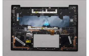 Lenovo 5M11Q56015 C-Cover with keyboard, Greek, Deep Black, FingerPrint Reader, WWAN, US