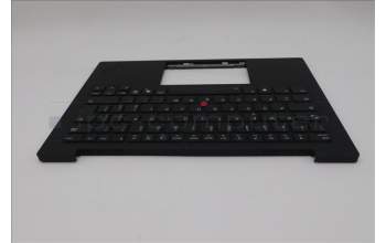 Lenovo 5M11Q56019 C-Cover with keyboard, Italian, Deep Black, FingerPrint Reader, WWAN, UK