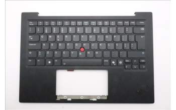 Lenovo 5M11Q56026 C-Cover with keyboard, Portuguese, Deep Black, FingerPrint Reader, WWAN, UK