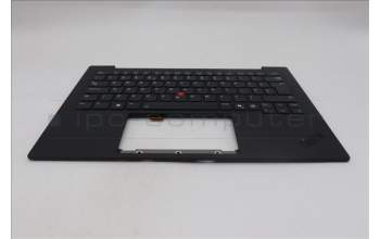 Lenovo 5M11Q56036 C-Cover with keyboard, UK English, Deep Black, FingerPrint Reader, WWAN, UK