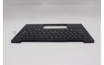 Lenovo 5M11Q56039 C-Cover with keyboard, Arabic, Deep Black, FingerPrint Reader, WWAN, US