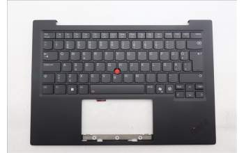 Lenovo 5M11Q56047 C-Cover with keyboard, Estonian, Deep Black, FingerPrint Reader, WWAN, UK