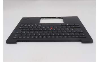 Lenovo 5M11Q56047 C-Cover with keyboard, Estonian, Deep Black, FingerPrint Reader, WWAN, UK