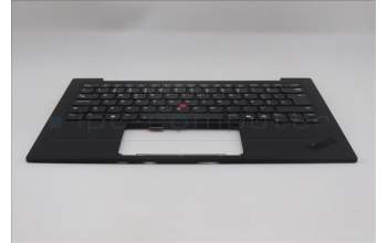 Lenovo 5M11Q56063 C-Cover with keyboard, Portuguese, Deep Black, FingerPrint Reader, WWAN, UK