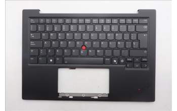 Lenovo 5M11Q56066 C-Cover with keyboard, Spanish, Deep Black, FingerPrint Reader, WWAN, UK