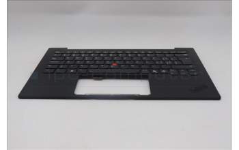 Lenovo 5M11Q56068 C-Cover with keyboard, Switzerland, Deep Black, FingerPrint Reader, WWAN, UK