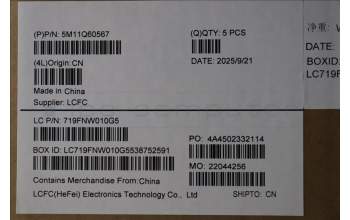 Lenovo 5M11Q60567 C-Cover with keyboard, Arabic, Black, Backlight, US