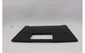 Lenovo 5M11Q60589 C-Cover with keyboard, Czech Slovakian, Black, Backlight, UK