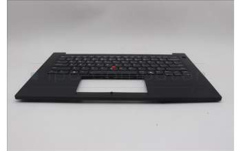Lenovo 5M11Q60603 C-Cover with keyboard, US English Euro, Black, Backlight, US