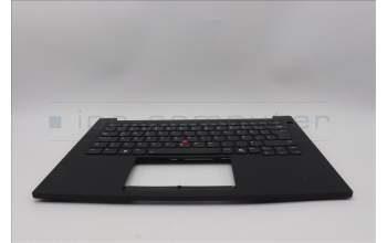 Lenovo 5M11Q60633 C-Cover with keyboard, Icelandic, Black, Backlight, UK