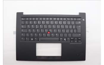 Lenovo 5M11Q60637 C-Cover with keyboard, Italian, Black, Backlight, UK